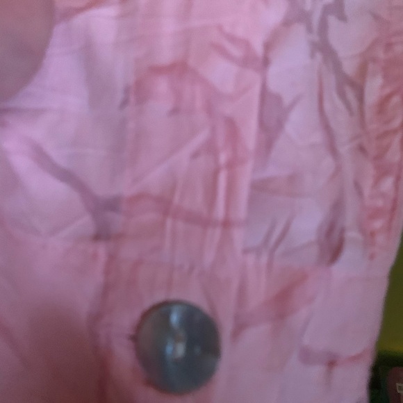 NWT Denim & Co Women’s Pink Button Down Blouse Size Small - Picture 6 of 10